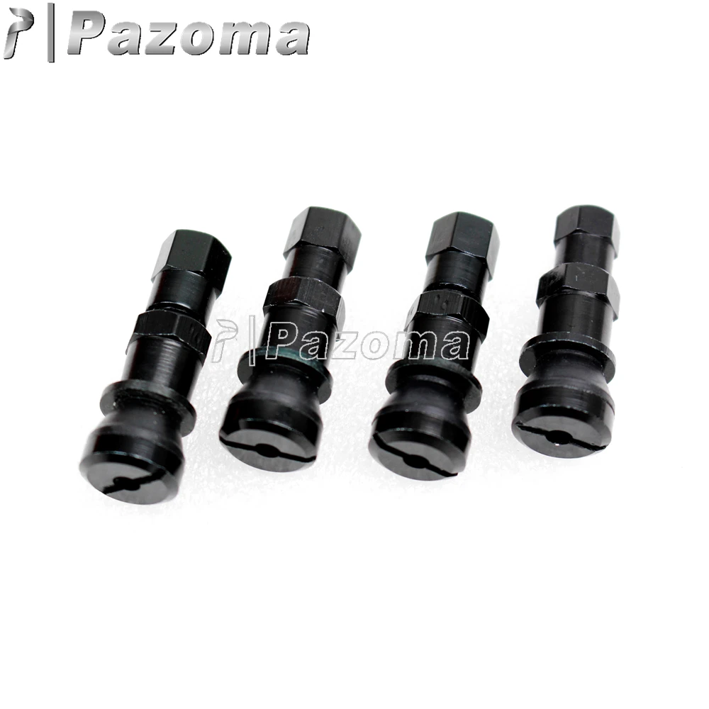 Pazoma 4 шт. автомобильный фургон алюминиевые бескамерные колпачки от пыли для колес