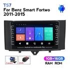 Система Android автомобильный DVD мультимедийный плеер для MercedesBenz Smart Fortwo 2011 2012 2013 2014 2015 WiFi BT Радио Стерео GPS SWC