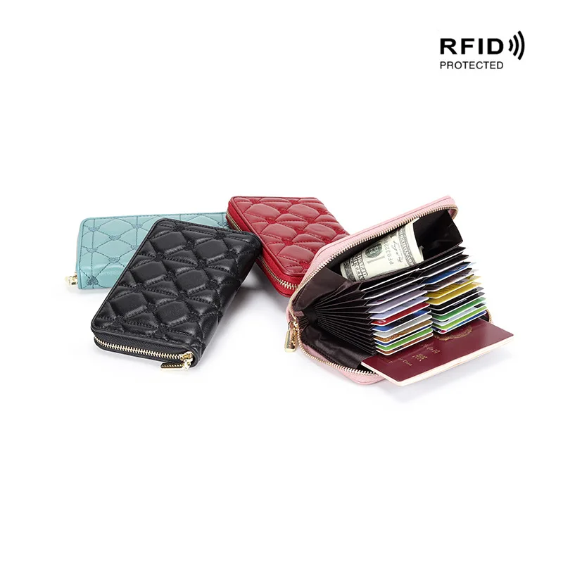 

Genuine Leather Credit Card ID Card Wallet Cash Holder Organizer Case Pack Business Credit Card Holder Bank Card Package