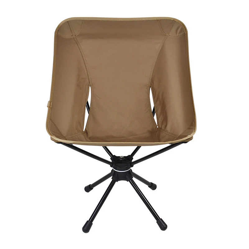 저렴한 야외 접이식 의자 360 도 회전식 레저 의자 알루미늄 합금 슈퍼 휴대용 낚시 의자 캠핑 회전 의자, 알루미늄 합금 소재, 방수, 찢어짐 방지, 아웃도어, 카키