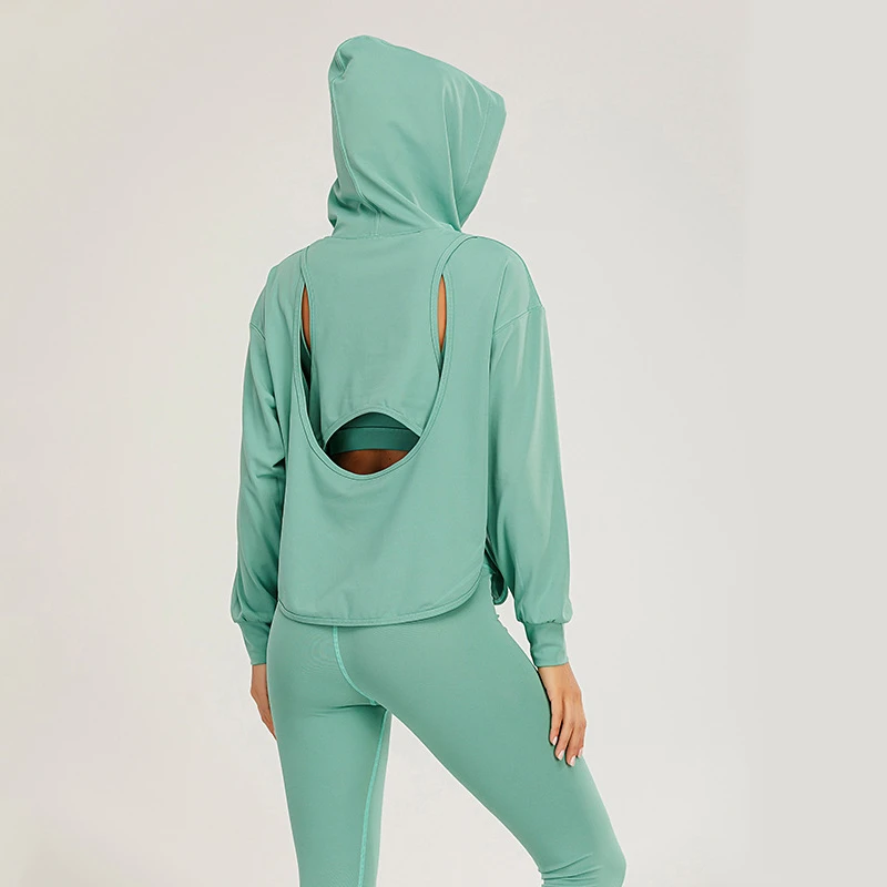 Женский новый комплект для йоги спортивный бюстгальтер пальто леггинсы 3