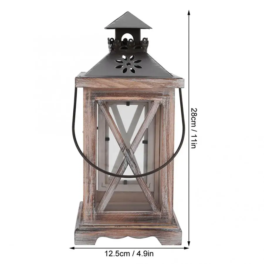 Домашний Декор деревянный подсвечник ретро Ремесло подарок украшение дома