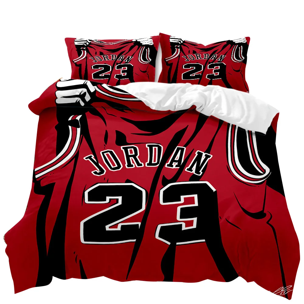 

Sports Fitness Series Pillowcase 3D digital printing Of Football Basketball Nugby Baseball Quilt Cover Bedding Set Home Textiles