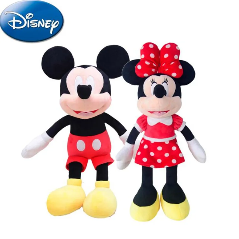 Плюшевые куклы Микки и Минни Маус Disney подарок для детей на день рождения