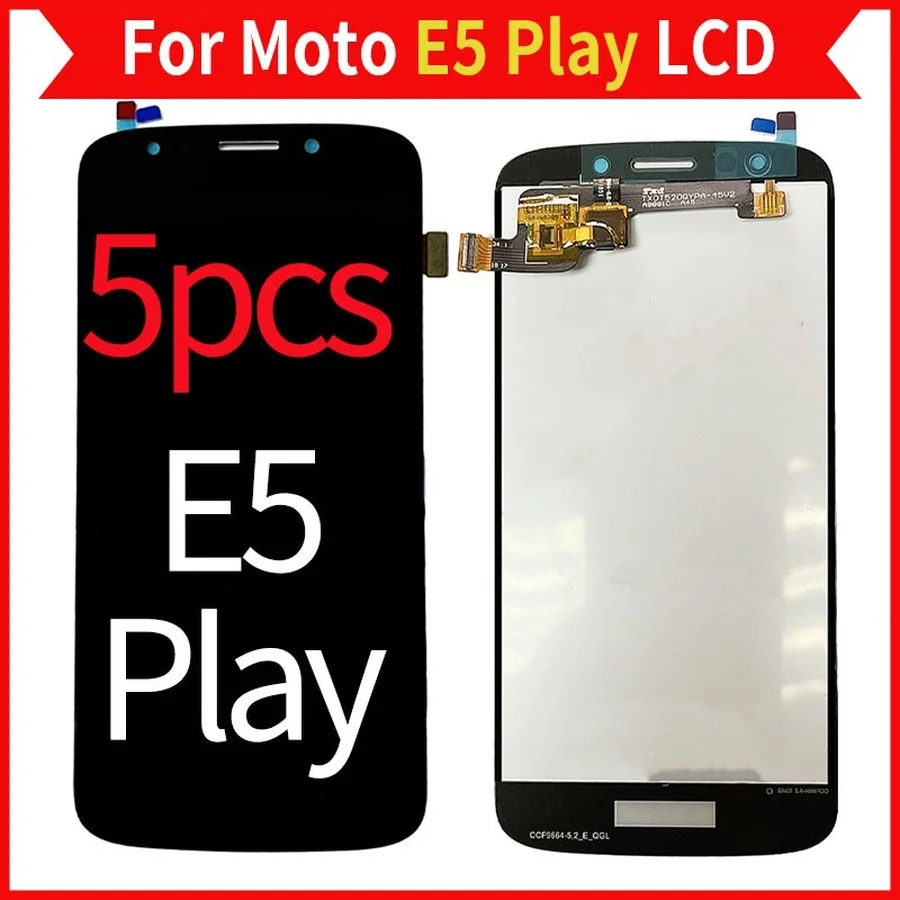 

5 шт./лот для Moto E5 PLAY ЖК-дисплей с сенсорным цифровым преобразователем в сборе XT1921-5 XT1921-2 Мобильный телефон Parts