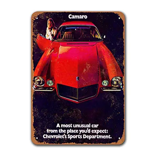 

Pub Wall Decor Grage Man Cave Sgins Office Game Room 1970 Camaro Coffee Club Dorm Car Metal Tin Sign Vintage Bar Poster 12x16 i