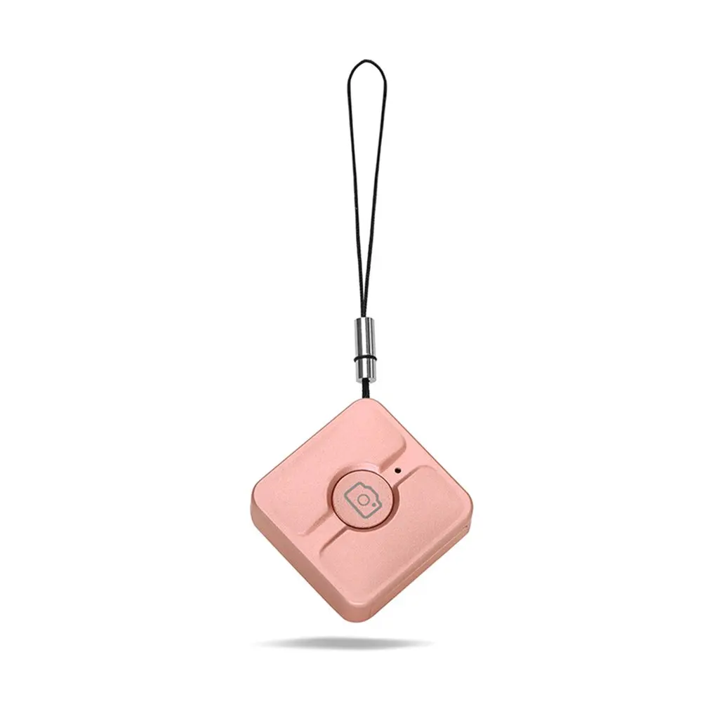 Rose gold Беспроводной Bluetooth телефон камера Пульт дистанционного управления затвора для селфи палки монопод Кнопка контроллера затвора для Android IOS - Цвет: Rose gold