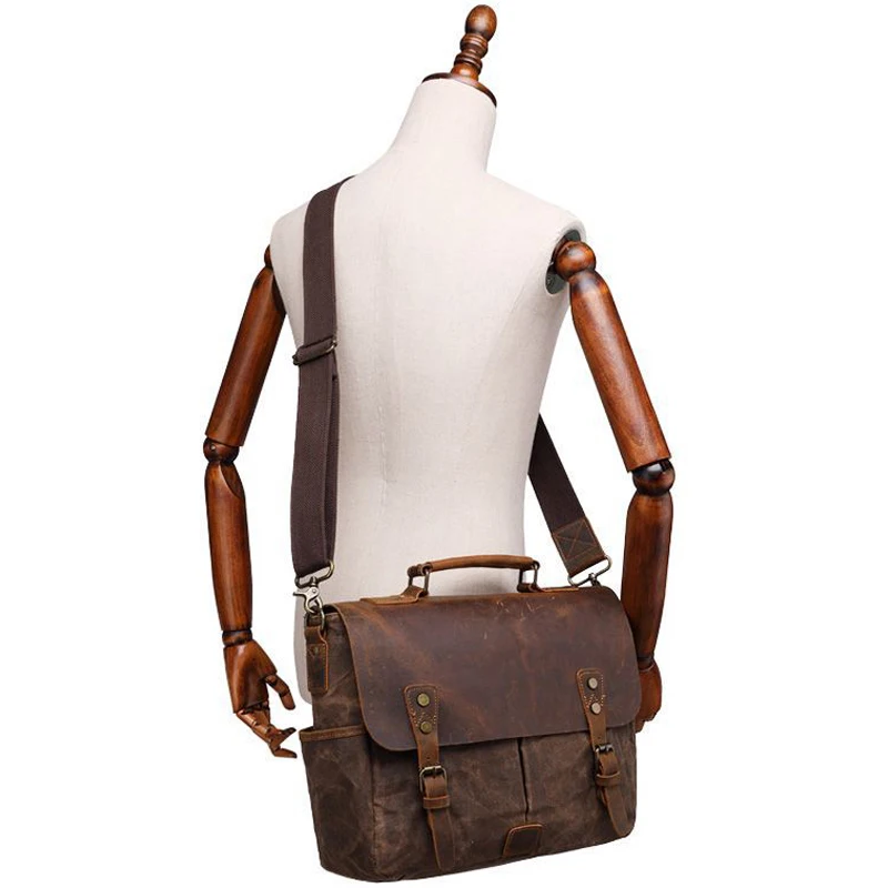 

Batik Canvas Vintage Retro Waterproof Camera Shoulder 14" Laptop Casual Messenger Photo Men Women Bag for Canon Nikon Sony DSLR