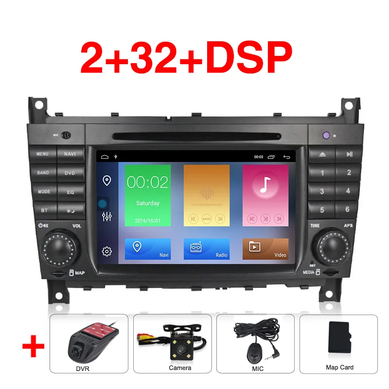 add dvr camera Navifly Android9.1 RDS DVR DAB+ автомобильный DVD мультимедийный плеер для Mercedes W203 android C200 C230 C240 C320 C350 CLK W209 - Цвет: add dvr camera