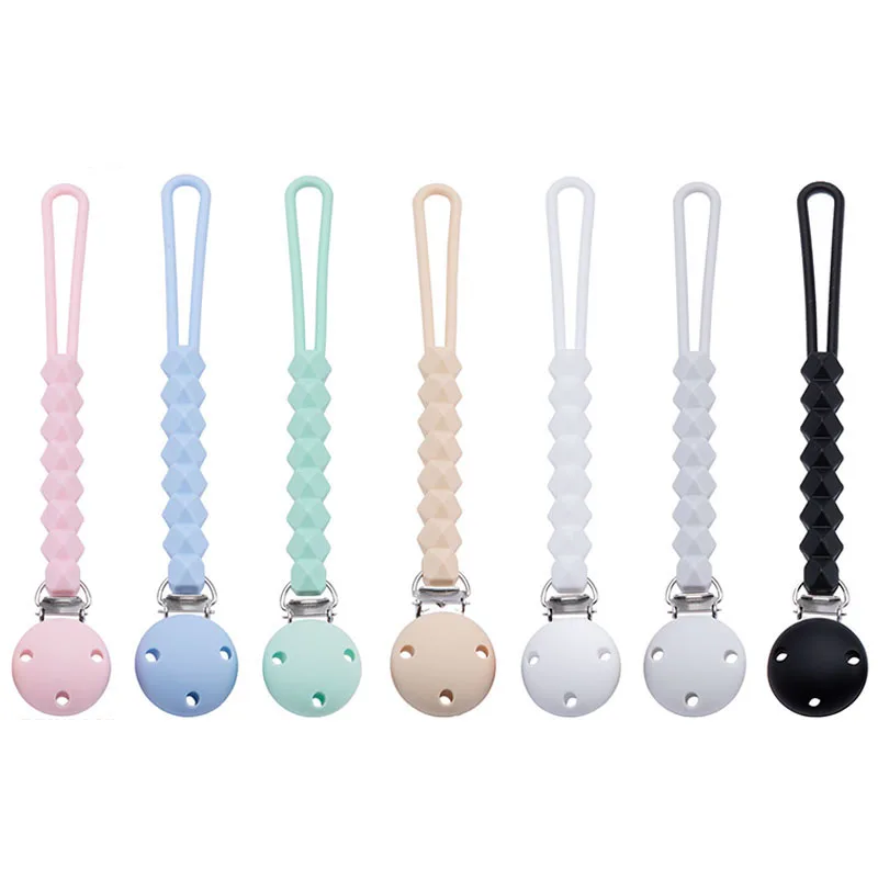 

Baby Pacifier Clip Chain Wooden Holder Soother Leash Strap Nipple Holder For Infant Nipple Bottle Clip Chain