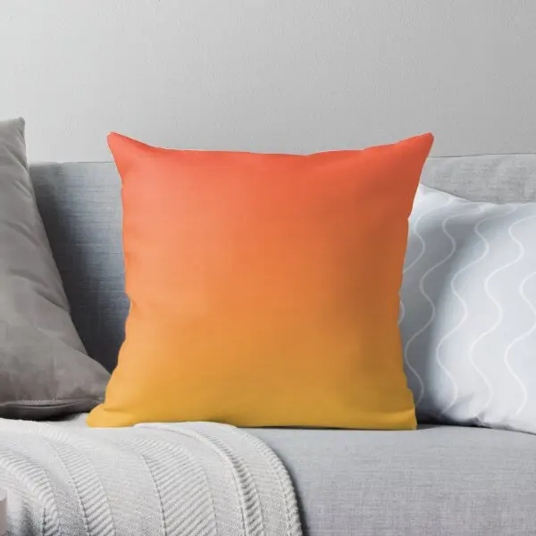 

modern trendy abstract Yellow Orange Omb Soft Decorative Throw Pillow Cover for Home Pillows NOT Included