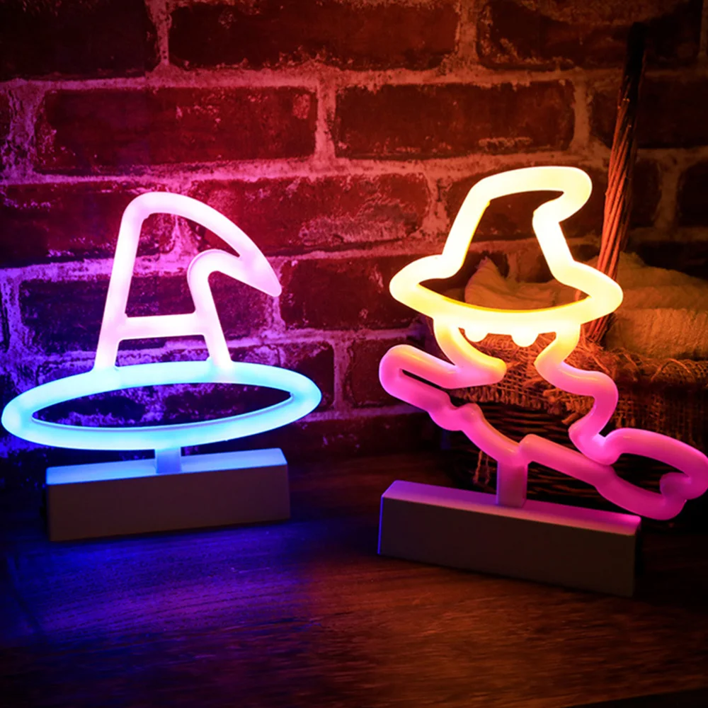 

Theme Night Lamp LED Neon Light Desktop Light without Battery