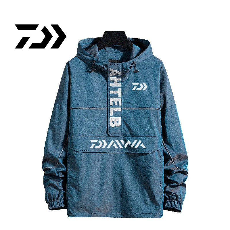 

2021 Daiwa костюмы в Рыбалка одежда быстросохнущая Рыбацкая рубашка с капюшоном и длинными рукавами в походах рубашка из дышащего материала рыб...