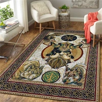 viking wolf 3d all over printed rug non slip mat dining room living room soft bedroom carpet 02