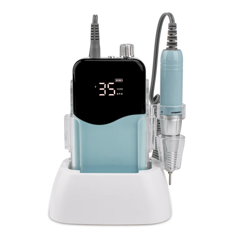 Профессиональная портативная настольная беспроводная пилка для маникюра и