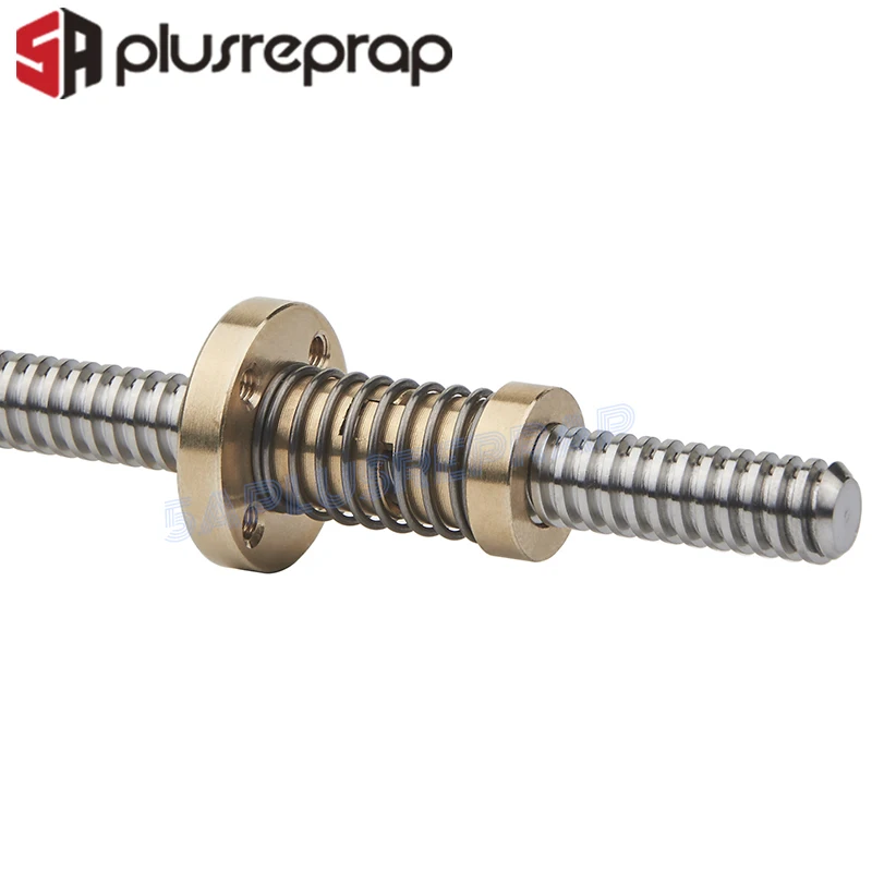 Противоударная пружинная гайка T8 с резьбой M3 устраняющая зазор для 8 мм Acme