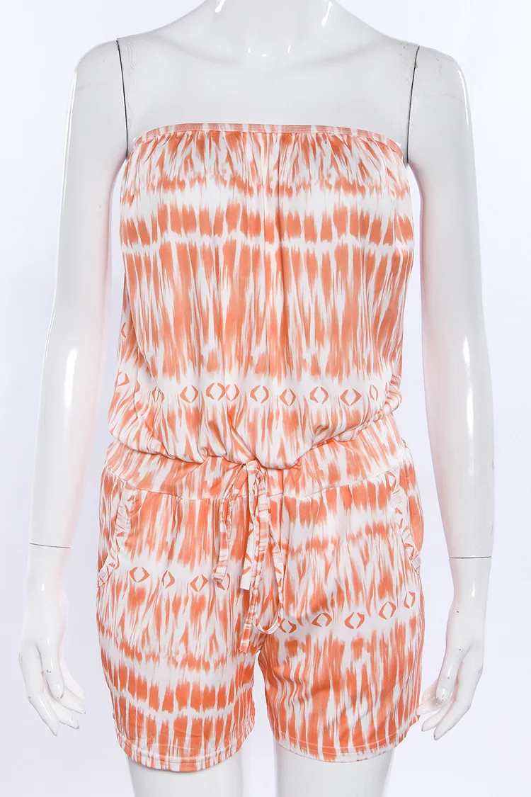 

2021 ladies jumpsuit jumpsuit sexy off-shoulder fashion printed summer shorts ladies casual jumpsuit