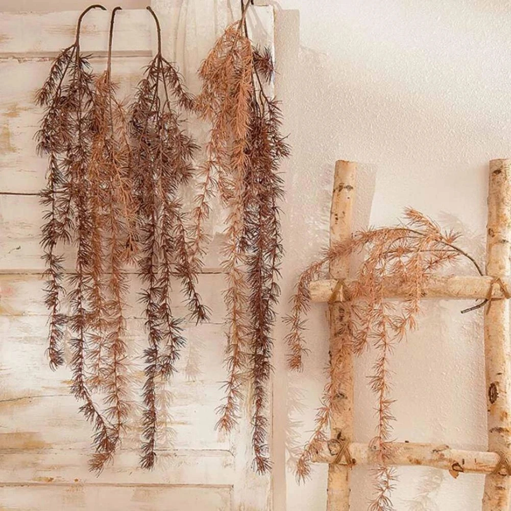 

New Willow Rattan Hanging Plant Fake Vine Artificial Flower For Home Garden Wall Wedding Decoration Party DIY Decorations 100cm