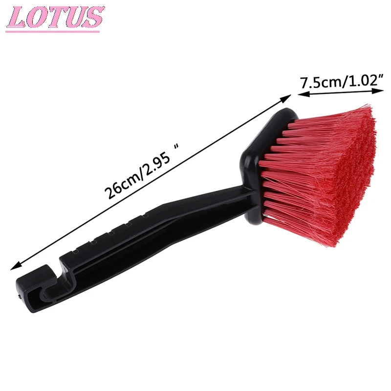 HOT Car Wheel Brush Tire Cleaner with Red Bristle + Black Ha