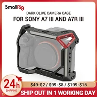 smallrig camera cage for sony a7 iii a7 iii a7r iii dark olive appearance with arri cold shoe mount 14 screw diy kit ccs2645