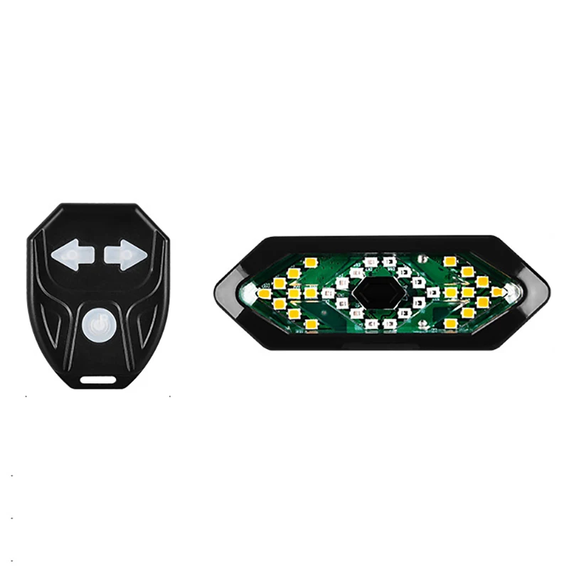 

Hot-Wireless Bike Tail Light Bike Turn Signals Remote Control Bicycle Direction Indicator with Horn Usb Rechargeable Light