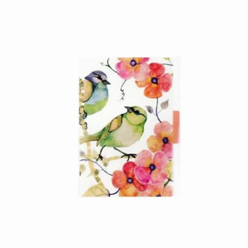 A5 flower 5 шт./компл. прозрачный разделители спираль Тетрадь индекс страниц планировщик A5 A6 с цветочным узором «Fairy Tail», «Kawaii аксессуары для журналов канцелярских принадлежностей - Color: A5 flower