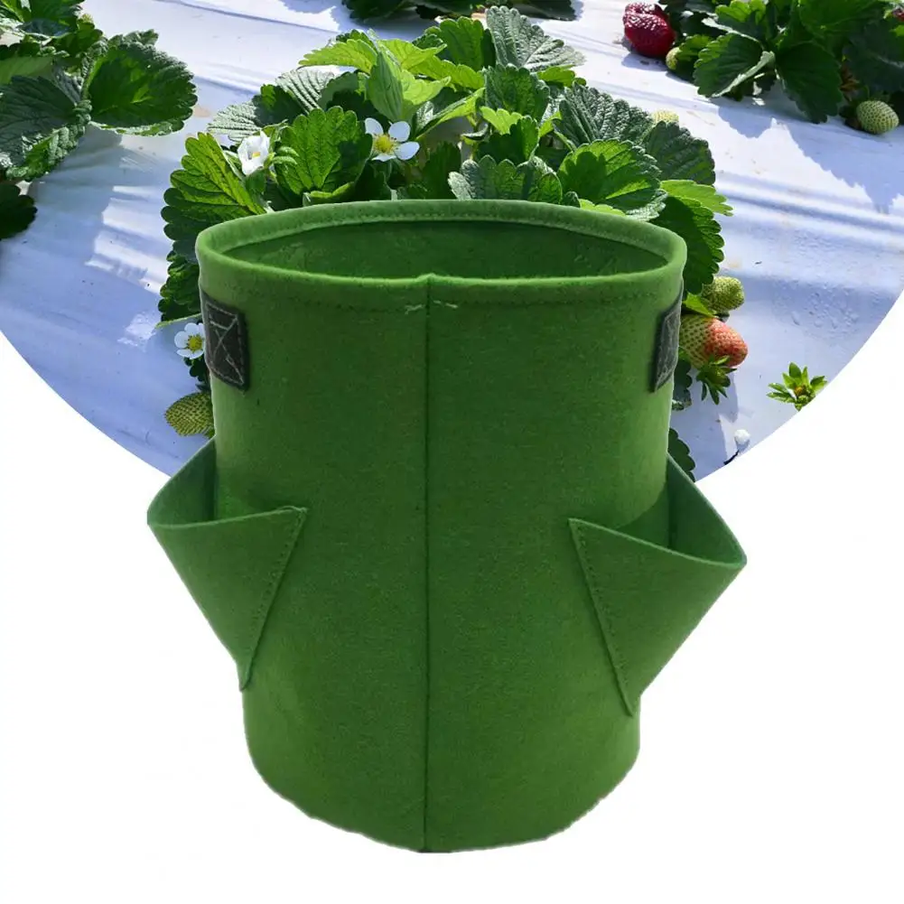 

New Planting Bag Reusable Breathable Felt Garden Vegetable Planting Bag for Vegetable Garden Pots And Planters Accessories