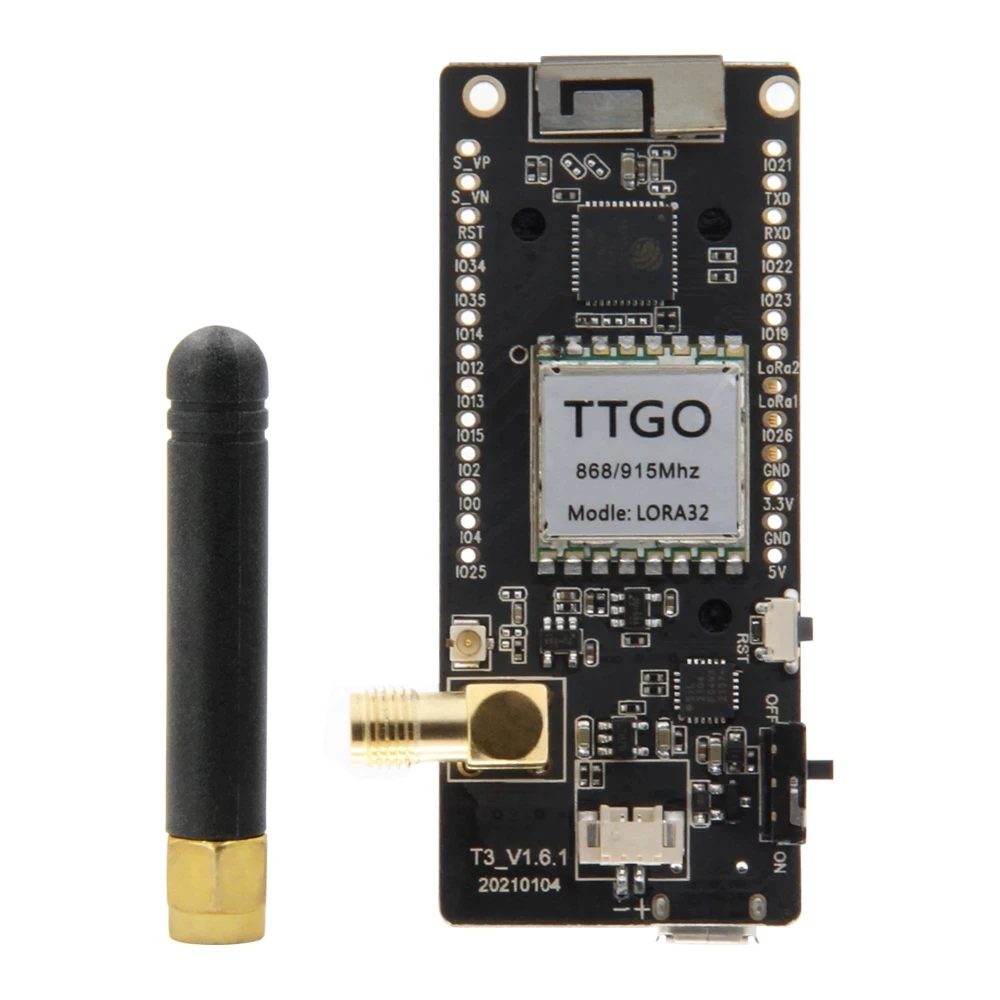 

LILYGO® Paxcounter LoRa V2.1_1.6.1 ESP32 433/868/915MHZ 0.96 Inch OLED SD Card Bluetooth WIFI Module Metering Passenger Flows