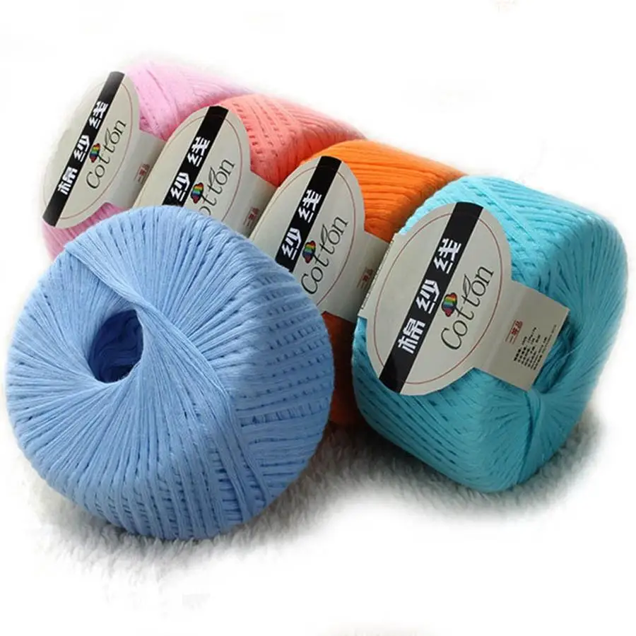 120 г/шарик 100% чистая хлопковая пряжа для ручного вязания детская ткань сделай сам