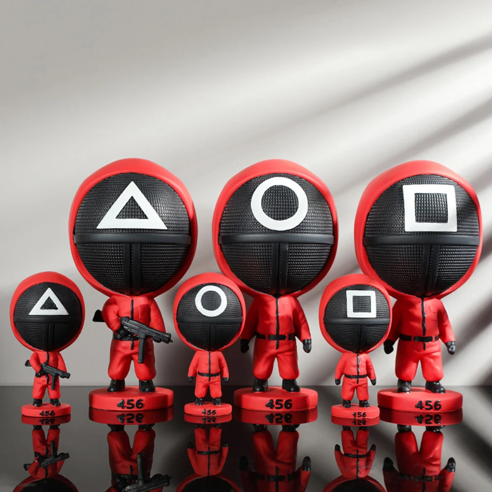 

Корейские милые фигурки, скульптурные Фигурки для интерьера, современные украшения для дома, аксессуары для стола, украшение на Хэллоуин