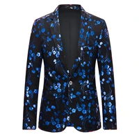 new men luxury floral printed suit blazer homme night club stage wedding single breasted jacket ternos masculino luxo s 3xl