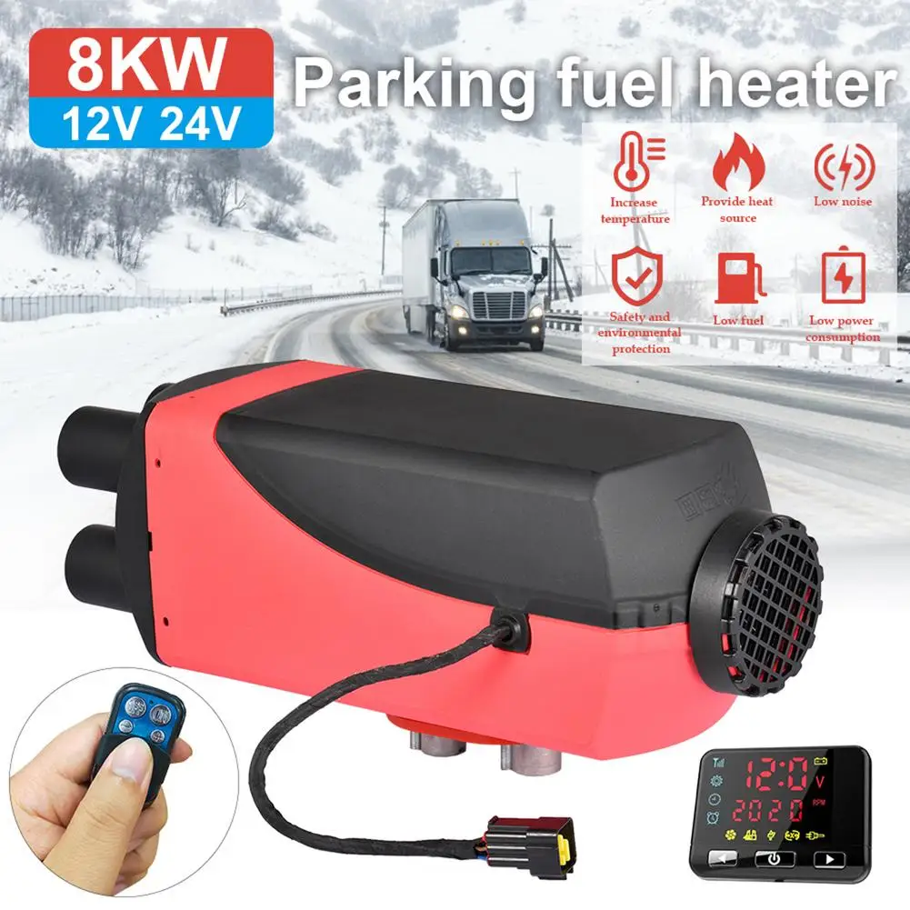 

8KW Car Heater 12V 24V Air Diesel Heater Parking Heater With Remote Control LCD Monitor for RV Motorhome Trailer Trucks Boats