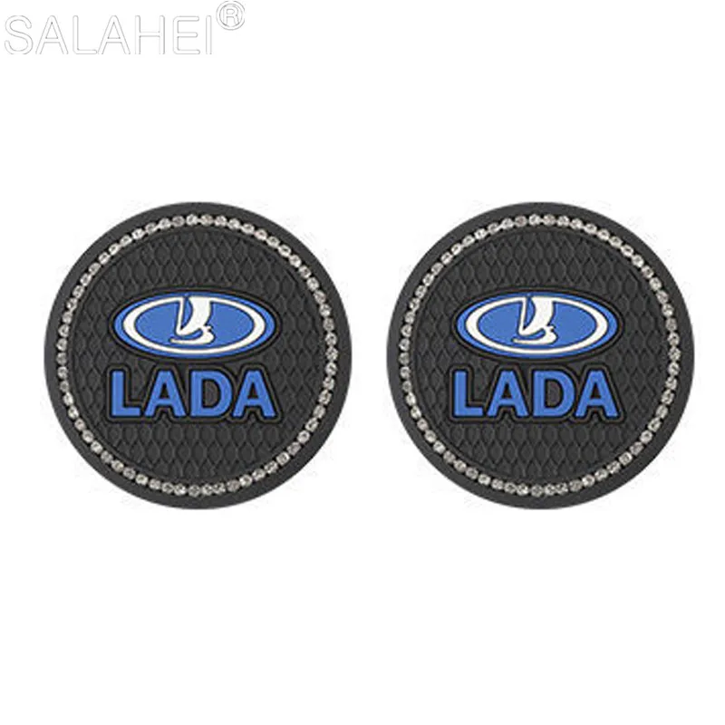 

Silica Pad Car Drink Bottle Water Anti-slip Mat For Lada Granta Vesta Priora Kalina Niva Largus Vaz Samara 2106 2108 Accessories