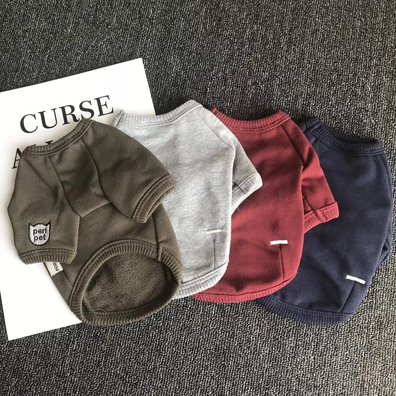 

puppy clothes Pug French Bulldog Cotton T-Shirt Spring Fall/Winter Bottoming shirt Dog Clothes dog clothes for small dogs