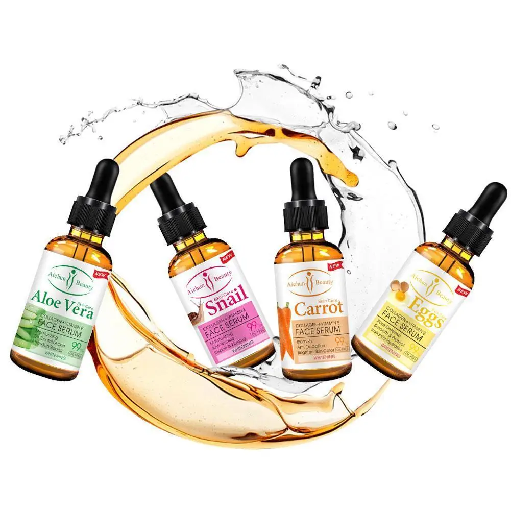 Сыворотка для лица с гиалуроновой кислотой алоэ морковь улитка яйцо увлажнение и