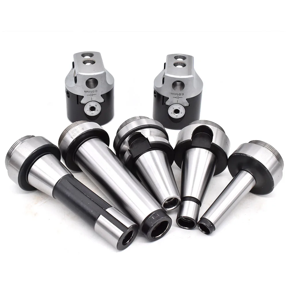

1Set Morse Draw Bar MT2 MT3 MT4 C20 C25 R8 NT30 +2Inch 50mm Boring Head F1 Morse Taper Adapter For CNC Machine Boring Tool