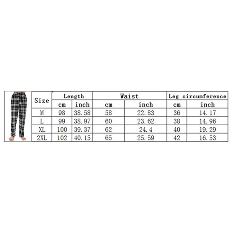 

2021 Summer Cotton Sleep Bottoms Men Simple Sleepwear Pants for Male Hot Sale Casual Plaid Mens Pants Home Trousers