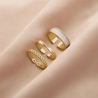 fashion gothic style womens open rings set south korea trendy personality adjustable index finger ring jewelry party sexy gifts