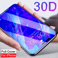 full cover tempered glass protective glass on for iphone 11 12 pro max screen protector for iphone 11 12 x xr xs max glass 30d