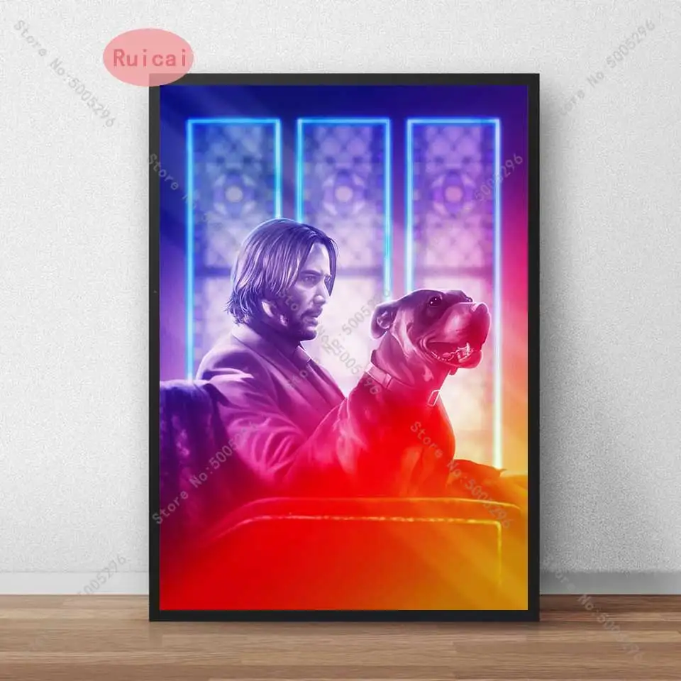 

Keanu Reeves Hot Movie Star Actor John Wick Poster Art Canvas Painting Wall Home Decor quadro cuadros