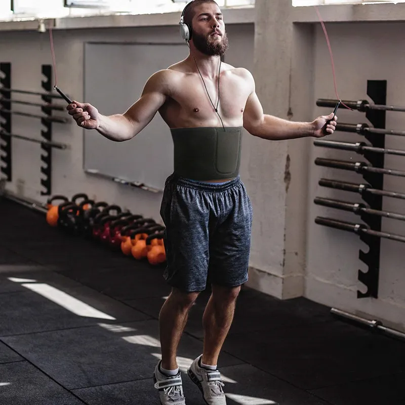 Неопреновый утягивающий корсет для тела мужские ремни тренировки похудения