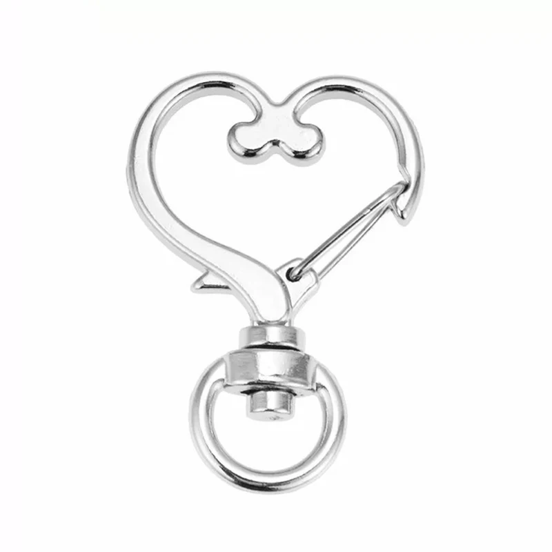 10Pcs/Lot Super Cute Star Heart Cat Animal Flower Hollow Key Chain Ring keychain DIY Accessories Lobster Clasp 2021 New | Украшения и