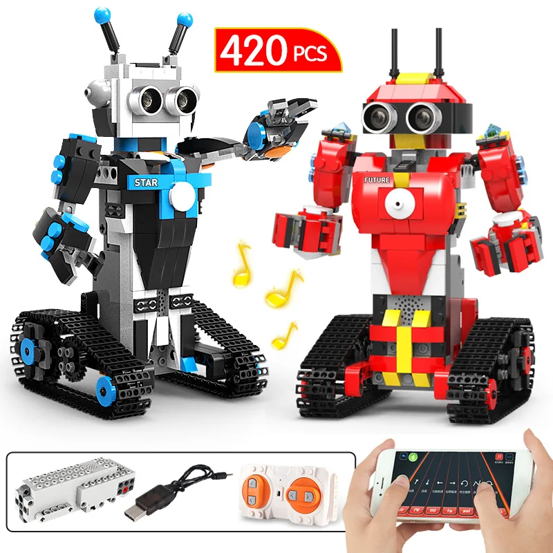 Новые городские электрические приложение RC Робот строительные блоки создатель