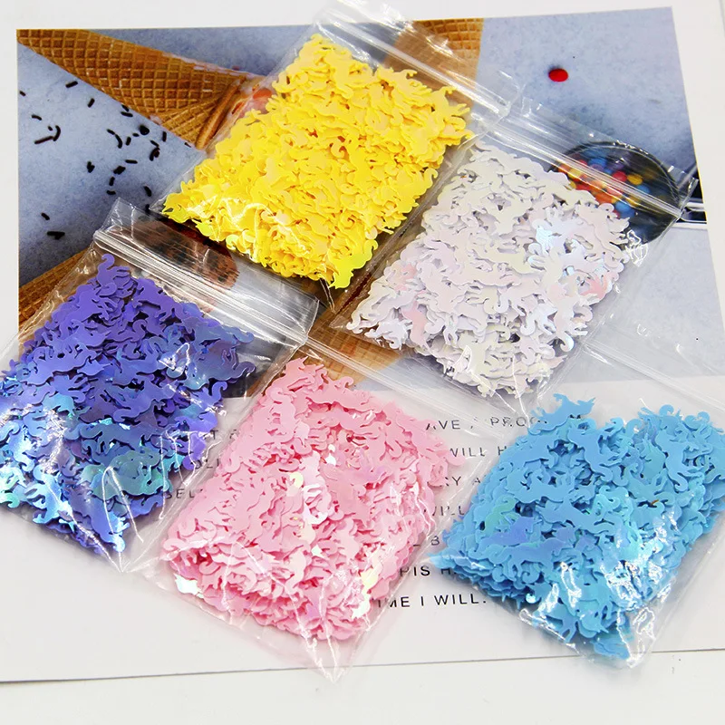 10 г Русалка в форме единорога Блестки для рукоделия DIY шитье пайетками ногти