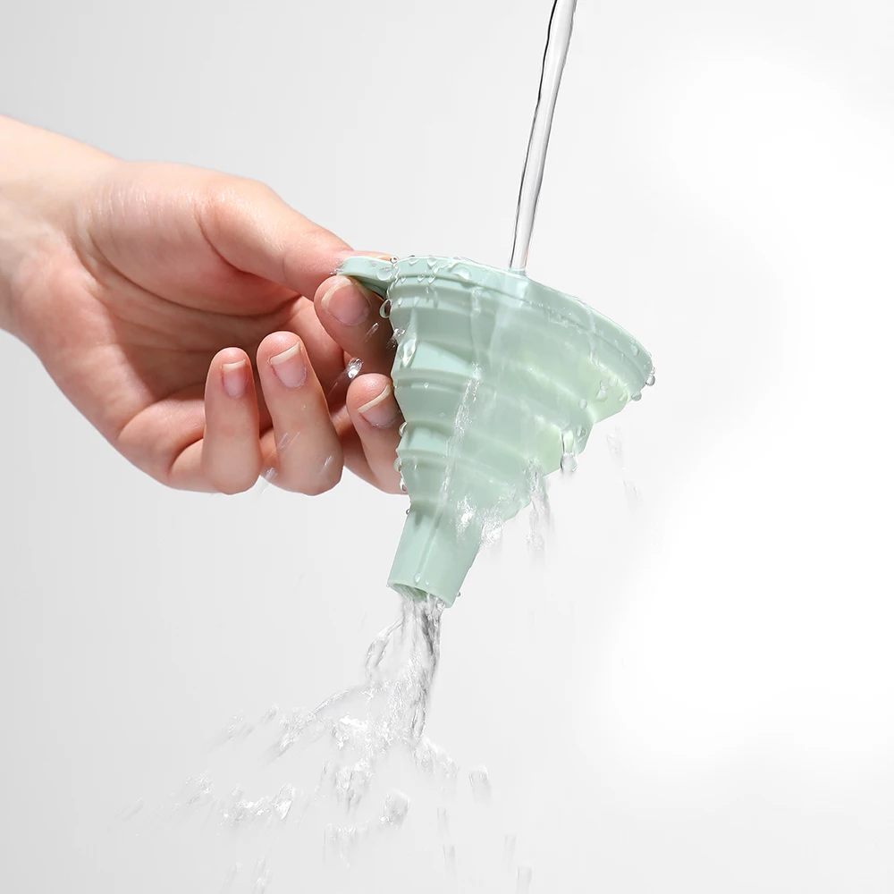 Силиконовая складная масляная мини-воронка FaSoLa телескопическая Складная