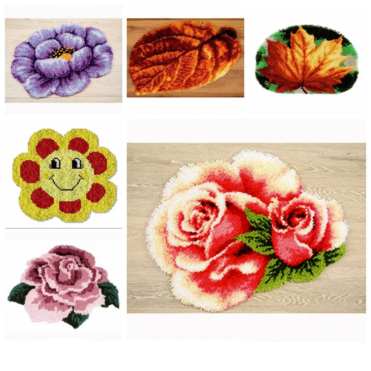 Цветы DIY рукоделие вышивка крестиком Набор для вышивания ковров защелкой Наборы