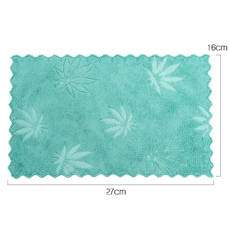 

5PCS Multi-colored Kitchen Dishcloth Absorbent Towel Home Thick Coral Fleece Cleaning Cloth Dish Towel Dishrag Washing Cloth
