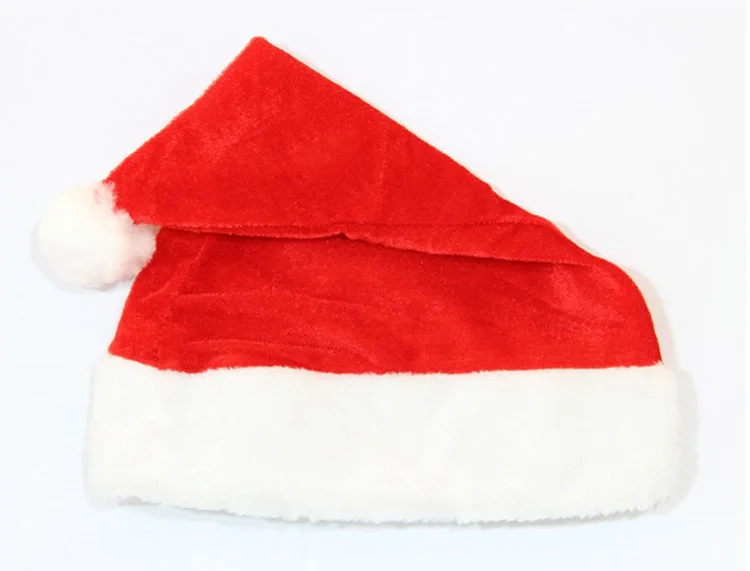 

Christmas Hats Caps Santa Claus Xmas Cotton Cap Red Color Xmas Gift New Year Cap Merry Christmas Home Decoration