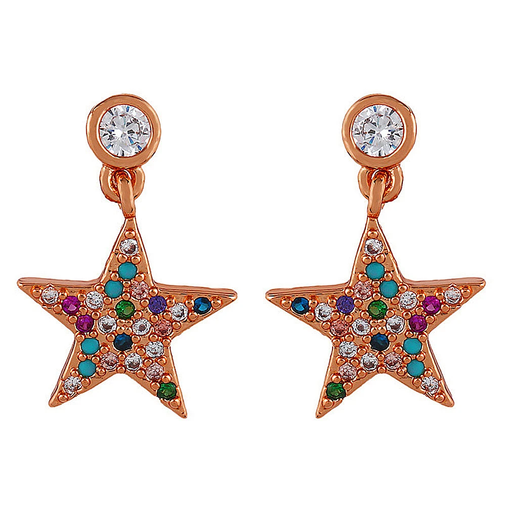 5 компл. Элегантный пузырьковый циркон Звезда Пирсинг Комплект сережек для