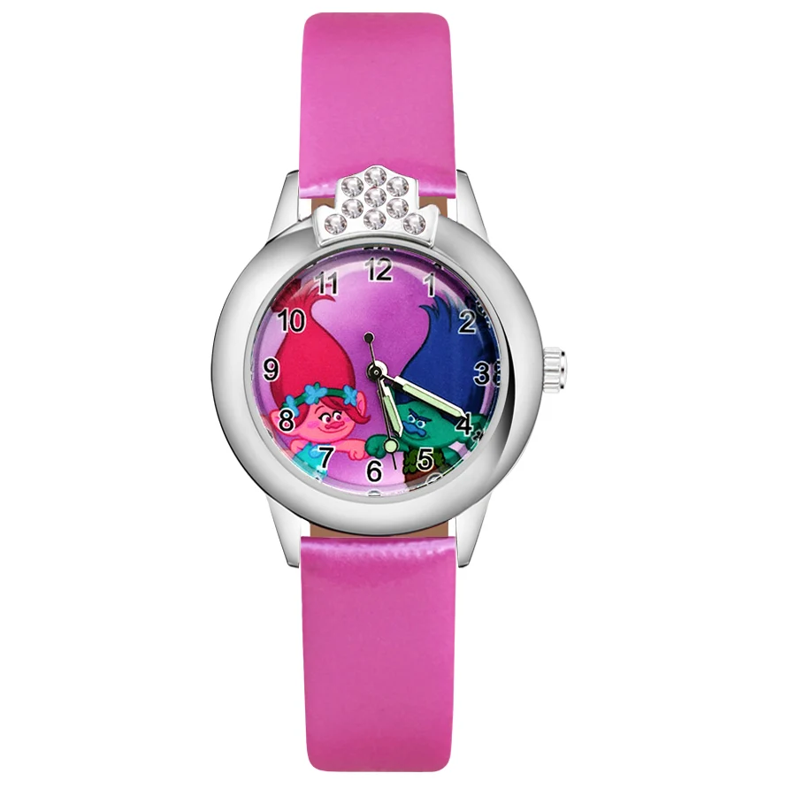 С милым мультипликационным принтом тролли с украшением в виде кристаллов